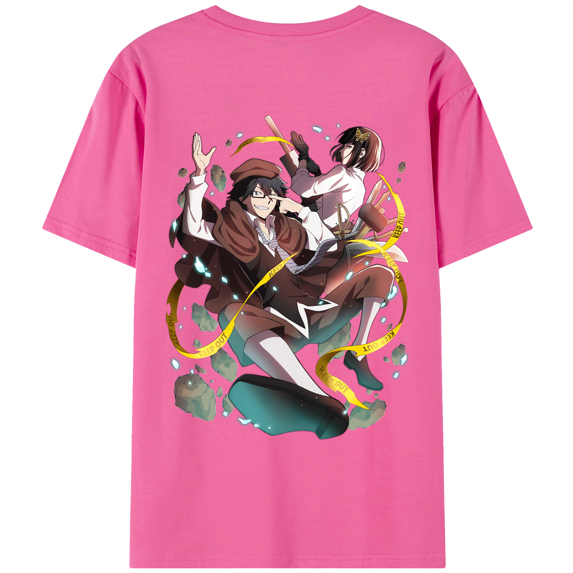 （画像用） 文豪ストレイドッグス Bungo Stray Dogs レディース半袖Tシャツ(バックプリント)